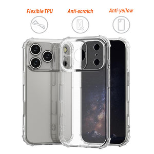 AMZER Hybrid TPU Protection Case for iPhone 17 Pro - Clear