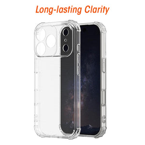 AMZER Hybrid TPU Protection Case for iPhone 17 Pro - Clear