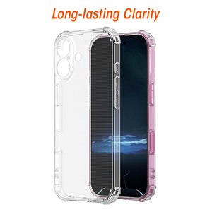 AMZER Hybrid TPU Protection Case for iPhone 17 - Clear