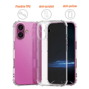AMZER Hybrid TPU Protection Case for iPhone 17 - Clear