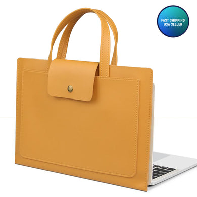 AMZER Laptop Computer Handbag For iPad, Macbook, Lenovo, Huawei Computer Inner Bag Briefcase - Tan