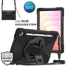 Load image into Gallery viewer, AMZER TUFFEN Case with 360 Degree Rotating Holder with Hand Strap For Samsung Galaxy Tab S11