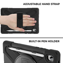 Load image into Gallery viewer, AMZER TUFFEN Case with 360 Degree Rotating Holder with Hand Strap For Samsung Galaxy Tab S11