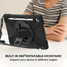 Load image into Gallery viewer, AMZER TUFFEN Case with 360 Degree Rotating Holder with Hand Strap For Samsung Galaxy Tab S11