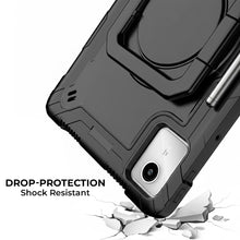 Load image into Gallery viewer, AMZER TUFFEN Multilayer Case with Rotating Kickstand/Handle Grip, Shoulder Strap, Pencil Holder For Lenovo Tab M11/ Xiaoxin Pad 11 2024