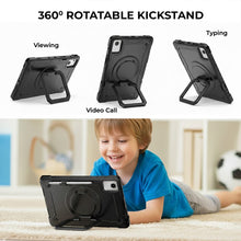 Load image into Gallery viewer, AMZER TUFFEN Multilayer Case with Rotating Kickstand/Handle Grip, Shoulder Strap, Pencil Holder For Lenovo Tab M11/ Xiaoxin Pad 11 2024