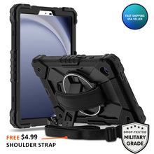 Load image into Gallery viewer, AMZER TUFFEN Case with 360 Degree Rotating Holder with Hand Strap For Samsung Galaxy Tab A11/ A9 (8.7 inch) (SM-X115N/SM-X133/SM-X135)