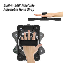 Load image into Gallery viewer, AMZER TUFFEN Case with 360 Degree Rotating Holder with Hand Strap For Samsung Galaxy Tab A11/ A9 (8.7 inch) (SM-X115N/SM-X133/SM-X135)