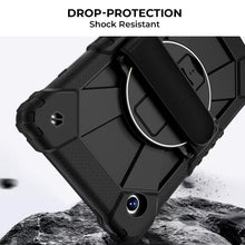 Load image into Gallery viewer, AMZER TUFFEN Case with 360 Degree Rotating Holder with Hand Strap For Samsung Galaxy Tab A11/ A9 (8.7 inch) (SM-X115N/SM-X133/SM-X135)