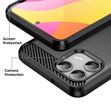 Load image into Gallery viewer, AMZER Brushed Carbon Fiber ShockProof TPU Case for T-Mobile Revvl 8 Pro 5G