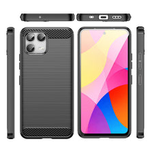 Load image into Gallery viewer, AMZER Brushed Carbon Fiber ShockProof TPU Case for T-Mobile Revvl 8 Pro 5G