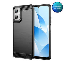 Load image into Gallery viewer, AMZER Brushed Carbon Fiber ShockProof TPU Case for Motorola Moto G06 Power 4G