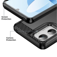 Load image into Gallery viewer, AMZER Brushed Carbon Fiber ShockProof TPU Case for Motorola Moto G06 Power 4G