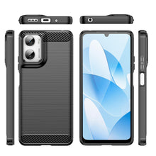 Load image into Gallery viewer, AMZER Brushed Carbon Fiber ShockProof TPU Case for Motorola Moto G06 Power 4G