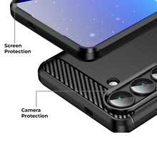 Load image into Gallery viewer, AMZER Brushed Carbon Fiber ShockProof TPU Case for Samsung Galaxy S26+ 5G