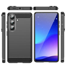 Load image into Gallery viewer, AMZER Brushed Carbon Fiber ShockProof TPU Case for Samsung Galaxy S26+ 5G