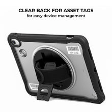 Load image into Gallery viewer, AMZER TUFFEN Clear Case with 360 Degree Rotating Holder with Hand Strap For iPad 11th Gen 11" 2025/ 10th Gen 10.9" 2022