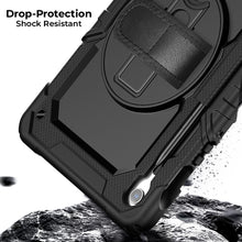 Load image into Gallery viewer, AMZER TUFFEN Case with 360 Degree Rotating Holder with Hand Strap For Samsung Galaxy Tab S10 Lite / S10 FE