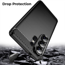 Load image into Gallery viewer, AMZER Brushed Carbon Fiber ShockProof TPU Case for Samsung Galaxy S26 Ultra 5G