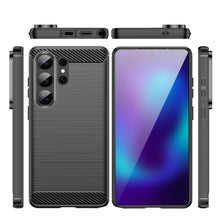 Load image into Gallery viewer, AMZER Brushed Carbon Fiber ShockProof TPU Case for Samsung Galaxy S26 Ultra 5G