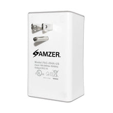 Load image into Gallery viewer, Amzer Dual USB PLATE eXtender Power Wall Charger Adapter - White