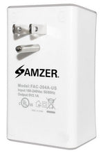 Load image into Gallery viewer, Amzer Dual USB PLATE eXtender Power Wall Charger Adapter - White