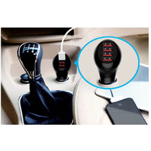 Load image into Gallery viewer, AMZER 10A/50W 4-Port USB Car Charger With Rapid Charge Technology - Black