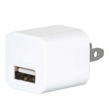 Load image into Gallery viewer, white USB Wall Charger Power Adapter -