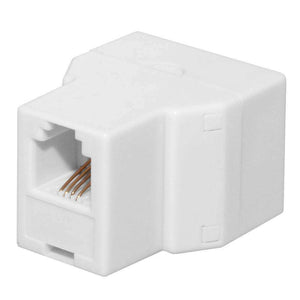 GE Duplex In-Line Adaptor Splits Single Phone Line to Two - White - fommystore