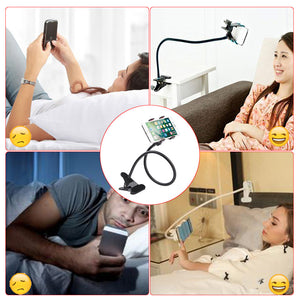 Lazy Bracket Flexible Long Arms Clip Smartphone Holder Mount - pack of 2