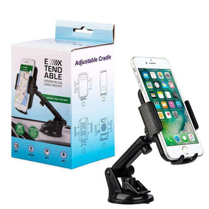 Universal Dash, Windshield Car Mount Phone Holder With Adjustable Extension Arm - fommystore