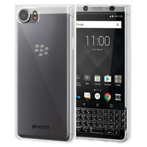 AMZER Pudding Soft TPU Skin Case for BlackBerry KEYone - Cloudy Clear