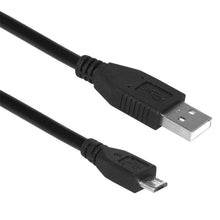 Load image into Gallery viewer, Amzer® Micro USB Data Sync &amp; Charging Cable 15 Ft - Black - fommystore