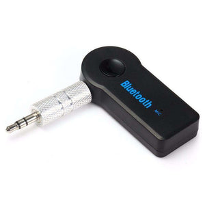 Wireless Bluetooth AUX Audio Adapter Handsfree With Mic - Black
