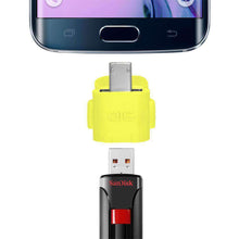 Load image into Gallery viewer, Android Robot Shape Micro USB OTG Adapter (Random Color) - pack of  6