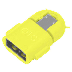 Android Robot Shape Micro USB OTG Adapter (Random Color) - pack of  6