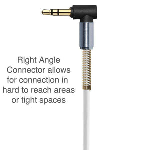 Right Angle Stereo Auxiliary Cable