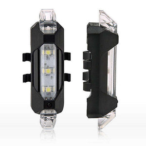 Waterproof 5 LED Lamp Bike Bicycle Rear Tail Light Back Lamp / Rear Safety Flashlight - Clear - fommystore