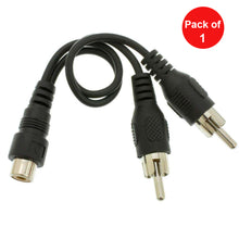 Load image into Gallery viewer, RCA Female to Dual Male Splitter/Adapter | fommy