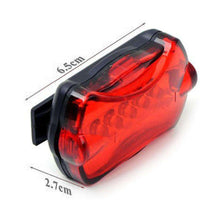 Load image into Gallery viewer, 5 LED 7 Mode Bike Bicycle Rear Tail Safety Flash Light Lamp - fommystore