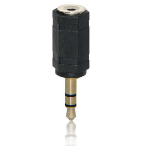AMZER 3.5mm Female to 2.5mm Male Adapter - Black