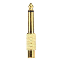 Load image into Gallery viewer, AMZER Gold Plated 6.35mm Memo Male to RCA Headphone Jack Adapter - fommystore