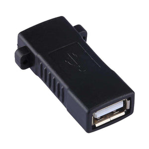 AMZER® USB 2.0 Female to Female Connector Extender Converter Adapter - Black - fommystore