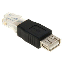Load image into Gallery viewer, AMZER® RJ45 Male to USB AF Adapter - Black - fommystore