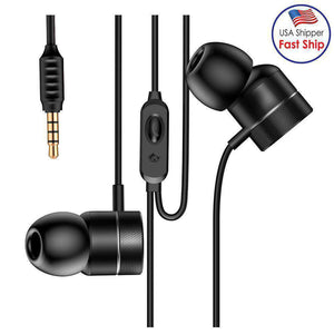 Ear Style Wire Control Earphone | stereo black headset | fommy