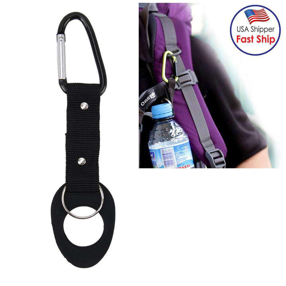 Hanging Button Beverage Bottle Clip Conventional Buckle Climbing Mineral Water Bottle Buckle Random - fommystore