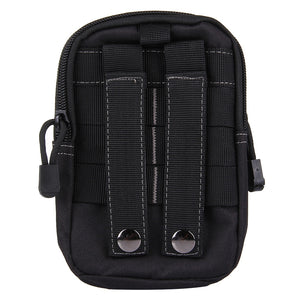 Multifunctional Outdoor Travelling Waist Bag Protective Case Card Pocket Wallet with Belt Bandage Binding Tape (pack of 2) - Black