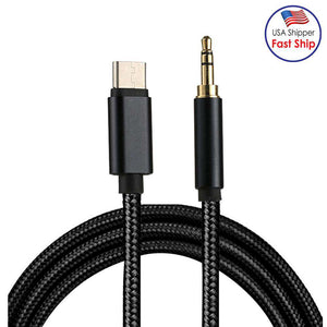 AMZER® Type-C Male to 3.5mm Male Audio Cable - Black