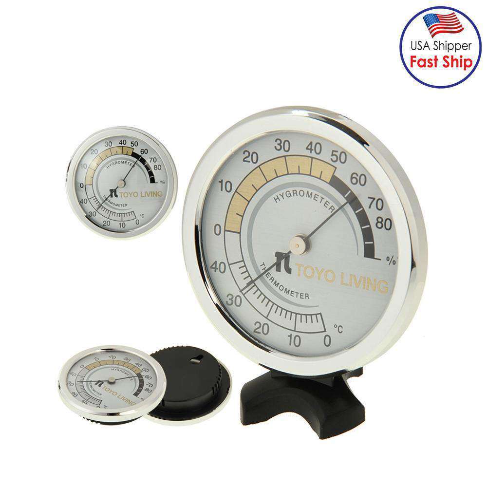 Indoor Thermometer and Hygrometer (TH123) - Silver - fommystore
