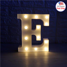Load image into Gallery viewer, AMZER Alphabet A to Z Marquee Letter Shape Decorative LED Light for Wedding Birthday Party Christmas - fommystore
